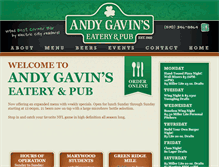 Tablet Screenshot of andygavins.com